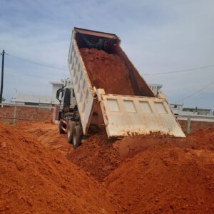 Carada de areia vermelha